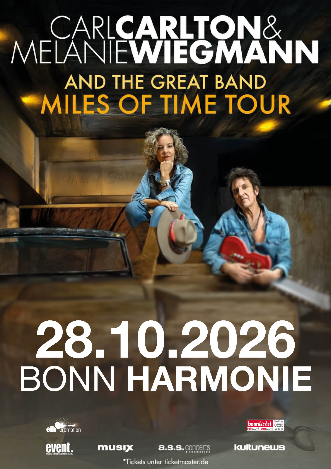 Carl Carlton & Melanie Wiegmann 28.10.2026 Bonn, Harmonie